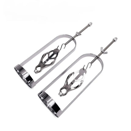 A Pair Of Metal Nipple Clamps For Women Increases Breast Pleasure Couple Flirting Tool BDSM Nipple Stimulator Adult Sex Toys