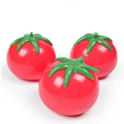 Soft Squishy Simulated Tomatoes Squeeze Toys Water Ballon Sensory Fidget Toys for Adults Water Fights On the Beach Squeeze Toys