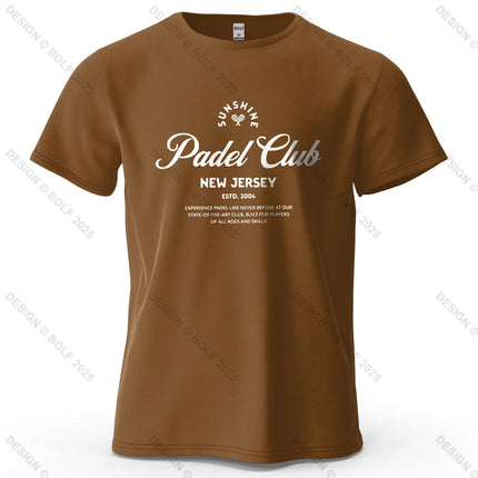 Padel Club Tee Printed Men's T-Shirt 100% Cotton Oversized Classic Graphic Tees for Women Tops Tees Casual Streetwear