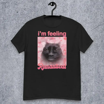 Im Feeling Romantical Funny Cat Printed Summer Tee Shirt Gift for Woman Cursed Cats T-shirt Silly Joke Gifts Dank Tshirt