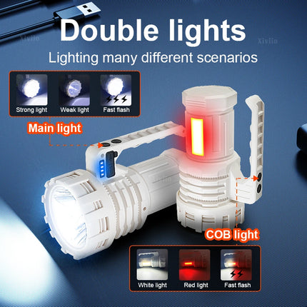 2026 NEW 99000000LM Most Powerful Flashlights ltra Bright Rechargeable LED Torch Outdoor Emergency Camping Hiking Lantern