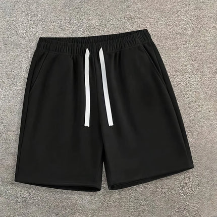 Comfortable Fitness Mens Summer Casual Shorts Drawstring Athletic Shorts Loose Women Cotton Sweatpants Sports Jogging Beach Pant