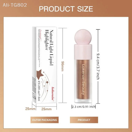 1Pc Lakerain Velvet Liquid Blush - Highly Pigmented Long-Lasting Hydrating Gloss Lip Cheek Makeup in 9 Colors