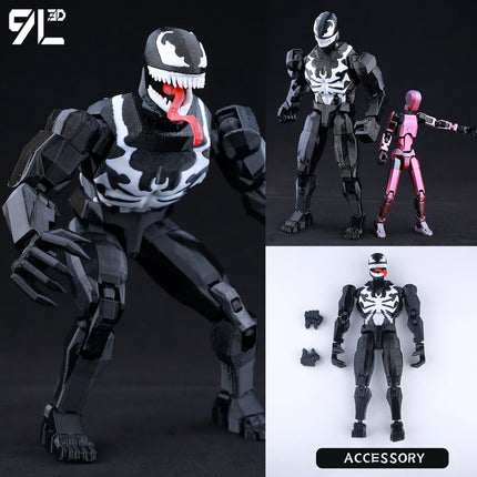 9L3D Articulated Actio Hero Model Collectible Figurine Super Hero Warrior Movie Creative Desktop Ornament Dummy13 Lucky T13 Gift
