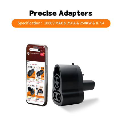 GOODCELL CCS1 to NACS 250KW Max Charger Adapter Compatible with Tesla Model 3/X/Y  Fit For Tesla Charging From CCS1 Station