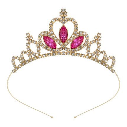 Kids Rhinestone Tiara Princess Headband for Girls Birthday Accessories Bridal Crystal Crown Tiara Wedding Hair Jewelry