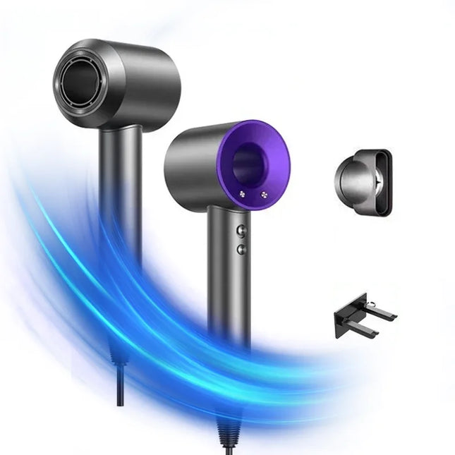 Professional high-speed bladeless hair dryer, 1600W high-power ionic hair dryer, dries hair quickly, home styling tool