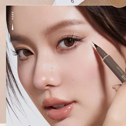 JUDYDOLL Ultra-fine Liquid Eyeliner Skinny Curved Brushwork Long lasting Waterproof Anti Shake Fast Drying Slim Enlarged Eyes