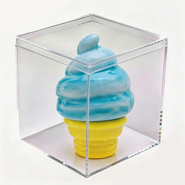 Transparent Acrylic Organizer Box for Nee Doh Squishy Toys, Dust & Moisture Proof Protective Case for Stress Relief Toys