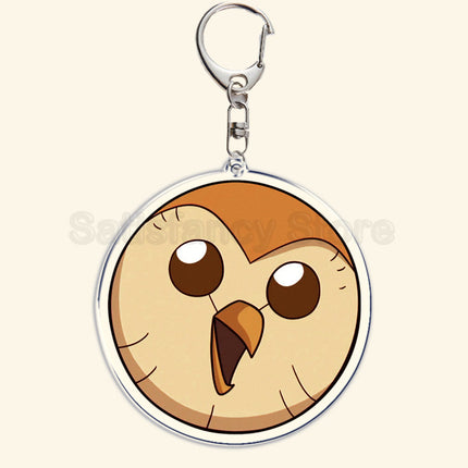 The Owl House Keychain Luz Noceda King Eda Hooty Acrylic Key Chain Pendant Key Ring Keychains for Bag Pendant Aaccessories Gift