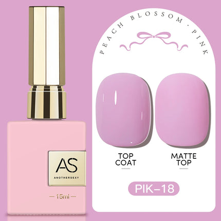 AS 15ml Pink Glass Bead Cat Magnetic Gel Nail Polish Spring Jelly Crystal Semi Permanent Moonlight Soak Off Manicure Varnish Gel
