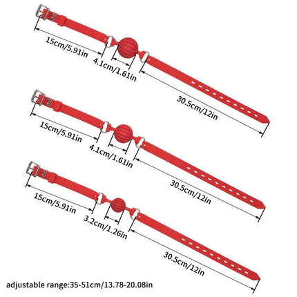 Adult Games Mouth Gag Silicone Ball Oral Fixation Mouth Gags Bondage Restraints Red Black Colors Sex Toys For Couple Ball Gag