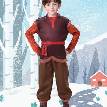 Child Boys Royal Ice Master Brave Kristoff Kids Favourite Movie Character Fancy Dress Halloween Party Cosplay Costume