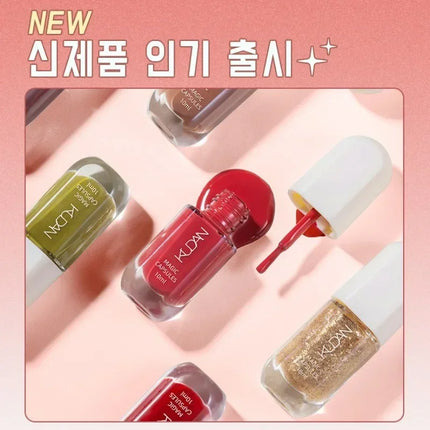 Water-based Nail Polish Tearable Baking Free Solid Color Nail Polish Gel Professional Semi-Permanent Varnish Nail Salon Polish