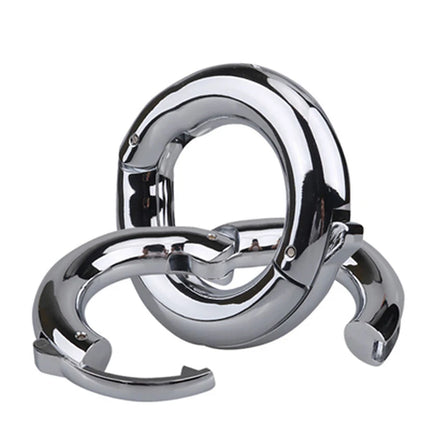 Runyu Metal Sperm Locking Ring Adjustable Weight-Bearing Ring Exercise Ejaculation Delay Scrotal Restraint Adult Cock Supplies
