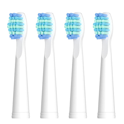 Seago SG-D010 Replacement Brush Heads for SG-575, SG-958, and SG-551 Electric Toothbrush - Soft Bristles, 4-Pack Deep Clean