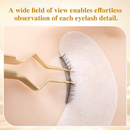 NAGARAKU pinzas Eyelash Isolating Tweezers Precision Fiber Tip  Makeup Tool Anti-slip grid
