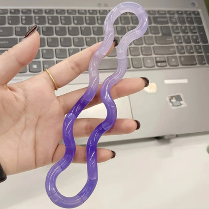 Gradient Silicone Bendable Snake Fidget Toy Stretchable Sensory Stress Relief Toys for Adults Decompression Anxiety Relief