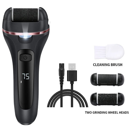 3 Heads Electric Foot File Callus Remover Professional Pedicure Machine Tools Rechargeable Waterproof Heel Dead Skin Scrubber