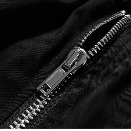 2025 Dark RO Style Drawstring Multi-pocket Tooling Shorts Men's Niche Casual Loose Straight Five-point Pants