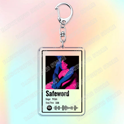 TV Girl Songs Keychains for Women Accessories Bag Cigarettes Out The Window Lovers Rock Not Allowed Keying Jewelry Fans Gifts