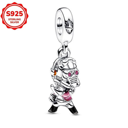 TOP 925 Sterling Silver Marvel Anime Avengers Lron Man Helmet Charms Fit Original Bracelet Womens Pendant Beads Jewelry Hot Gift
