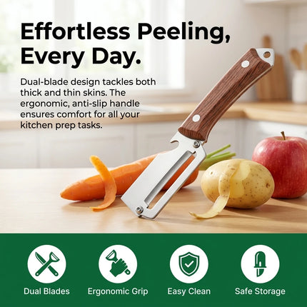 Stainless Steel Vegetable Peeler with Ergonomic Handle and Bottle Opener Multi Function Fruit Peelers Potato Home Kitchen Tools