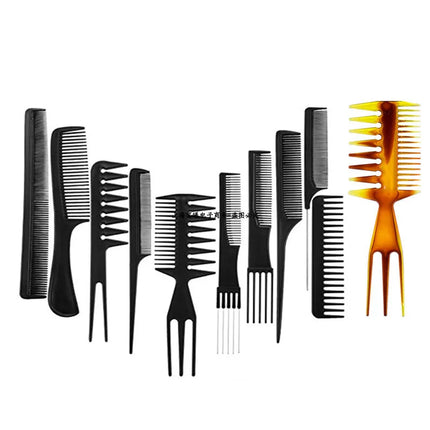 Anti-Static Black Plastic Hairbrush for Men & Women Salon Professional Hairdressing Styling Tool