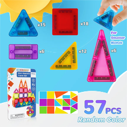 Mini Magnetic Building Blocks Toy, with Iron Box for Easy Portability, Children's Stacking DIY Construction Toy, Parent-Child Interactive Toy, Suitable for Children's Holiday Birthday Gifts