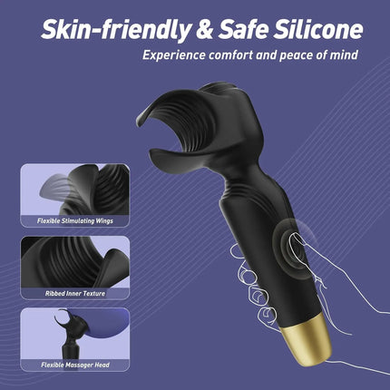 AV Wand Vibrator Couple Penis Vibrators Male Masturbator Massager Nipple Clitoral Stimulation  Dildo Adult Sex Toy for Men Women