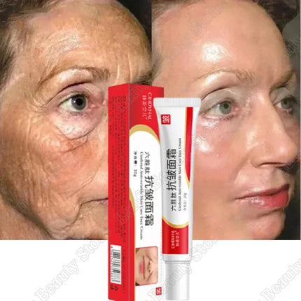 Six Peptide Wrinkle Remove Face Cream Firming Lift Anti-Aging Fade Fine Lines Whitening Moisturizing Smooth Skin Care Products