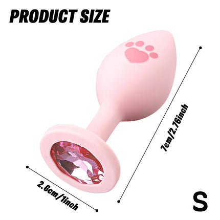 3 Sizes Anal Plug Butt Women Men Silicone Round Shaped Erotic Penetration Anal Bullet Gay anal Masturbator Sex Toy for Adults 18