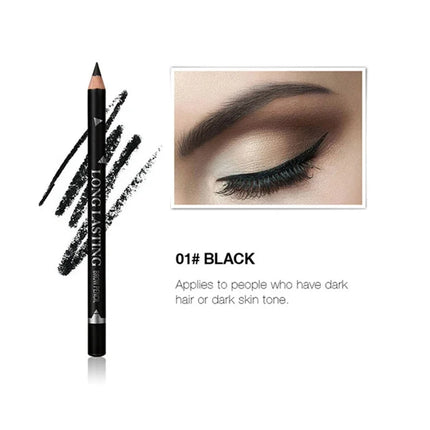 6/12PCs eye brow pencil waterproof professional women eye makeup pen easy color natural black Brown cosmetic beauty eyebrow tool