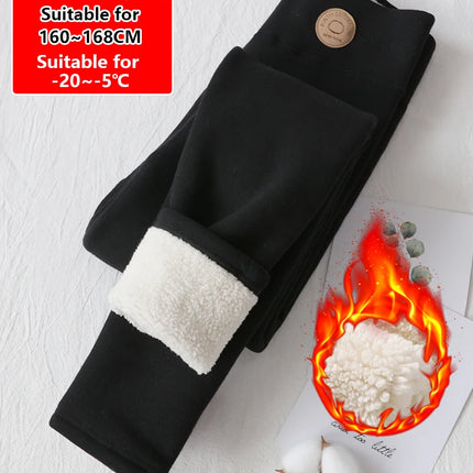 Women's Winter Leggings Thermal Velvet Cotton Slimming Tights with Fleece Pant Black Stretch Gray Thick Warm Leggings for Women