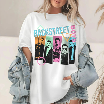Backstreet Boys Classic Album Poster Graphic Print T-Shirt for Fans Men Women Crewneck Cotton New Fashion Oversized Casual Tops