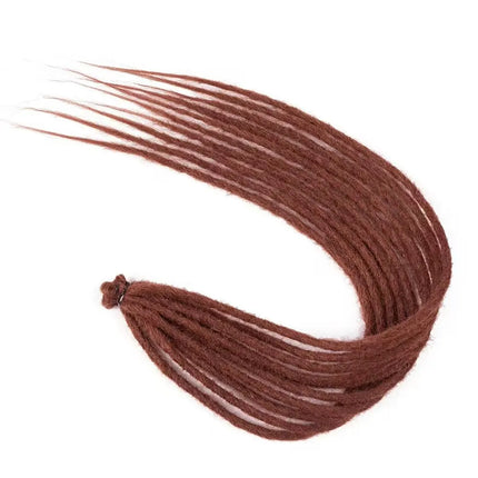 24 Inch Handmade Crochet Synthetic Fiber Hair Extensions, Soft Dreadlock Style, African Hip Hop Look, Suitable for Daily Wear.