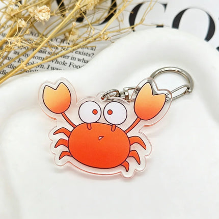 Anime Ganbare! Nakamura-kun!! Cosplay Keychain Acrylic Key Chain Crab Pendant Keyring Unisex Jewelry Bag Accessories Prop