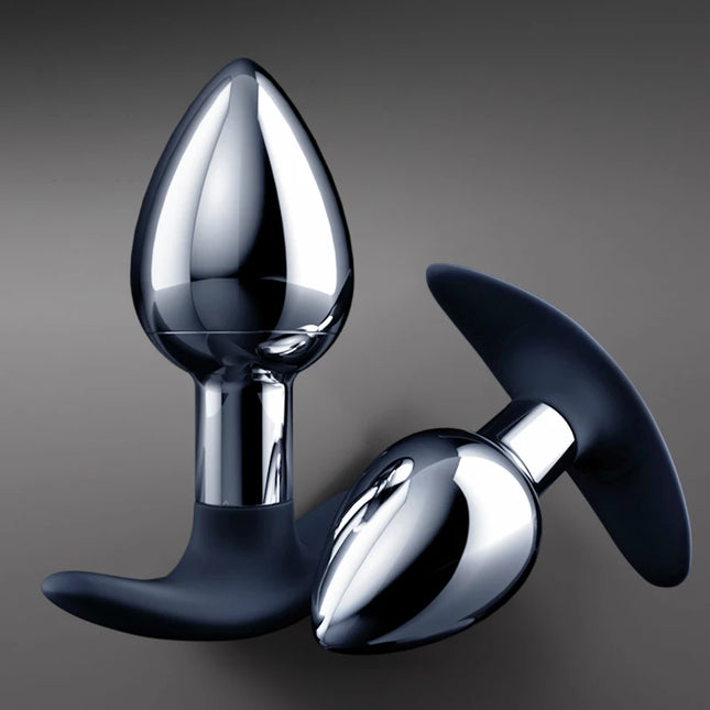 Runyu Sexy Adult Metal Anal Plug Fetish Erotic Butt Plug Anal Penetration Products Butt Plug Sexy Gadgets Sex Toys for Men Women