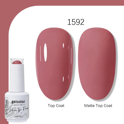 Arte Clavo TPO FREE HEMA FREE Gel Nail Polish UV Multi Use Semi Permanent Soak Off Autumn Winter Nail Art Hybrid Varnish 15ml