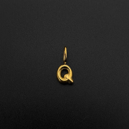eManco Stainless Steel Gold-plated Charms Modern Style 3D Bubble Alphabet Elements DIY Necklace Bracelet Jewelry Making