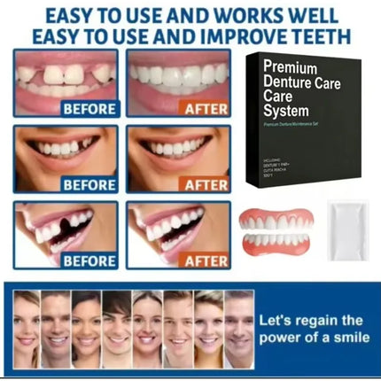 False Teeth Silicone Upper Lower Veneers Perfect Laugh Veneers Dentures Paste Fake Teeth Braces Comfortable Teeth Orthodontic