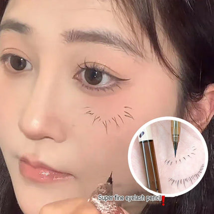 Ultra-fine Eyelash Pen Liquid Eyeliner Eyeshadow Stick Lying Silkworm Pencil Brown Grey Lasting Waterproof Cosmetic Makeup Tools
