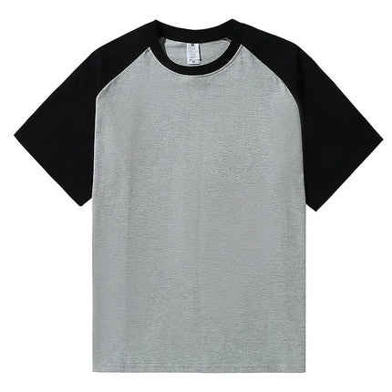 Brand New 220g Men's T-shirts Heavy-Duty Pure Cotton Shoulder-Plugged Short-Sleeved Men T Shirt Color Bottoming Man Tee Shirt