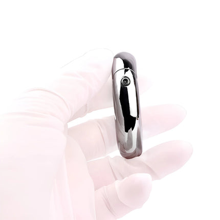 FRRK Weight Scrotal Ring Stainless Steel Ball Stretcher Metal Lock Ring Male Bondage Adult Intimate Personal Restraint Wear Toy
