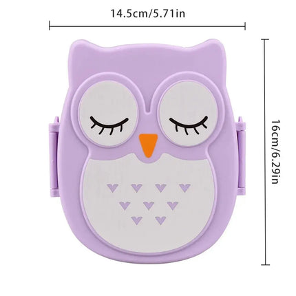 Portable Plastic Children Students Lunch Box Bento Box Food Container Carton Dinnerware Cutlery Food Container