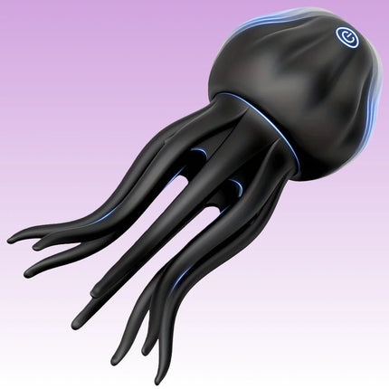 Delayed Ejaculation Vibrate Jellyfish Penis Trainer Clit Nipple Massager Male Glans Vibrators Adult Masturbation Sex Toys 18+