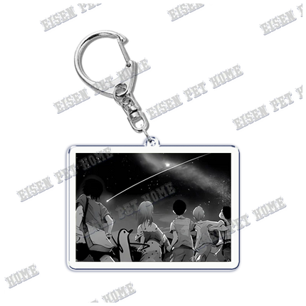 Goodnight Punpun Oyasumi Punpun Key Chain Keychains Ring for Accessories Bag Graffiti Pendant Keyring Jewelry Fans Gifts