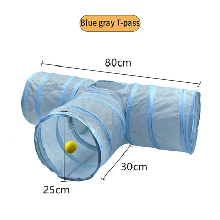 Cat Tunnel Pet Supplies Cat S-Type Play Tunnel Foldable Cat Tunnel Cat Toy Breathable Drill Barrel for Indoor Loud Paper