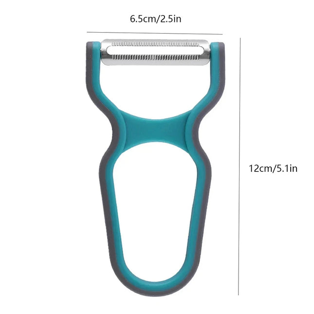 3pcs/set Peeler Stainless Steel Food Slicer Non-Slip Handle Manual Kitchen Peeling Tool Color Random Kitchen accessories