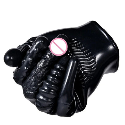 Vibrating Finger Gloves G-spot Clitoris Stimulator Real Penis Dildo Vibrator Glove Sex Toys for Woman Sex Games Intimate Toys